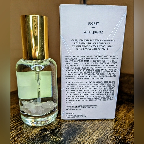 5/75$ DEFINEME Floret - Rose Quartz Crystal Infused Perfume Mist - Picture 10 of 13